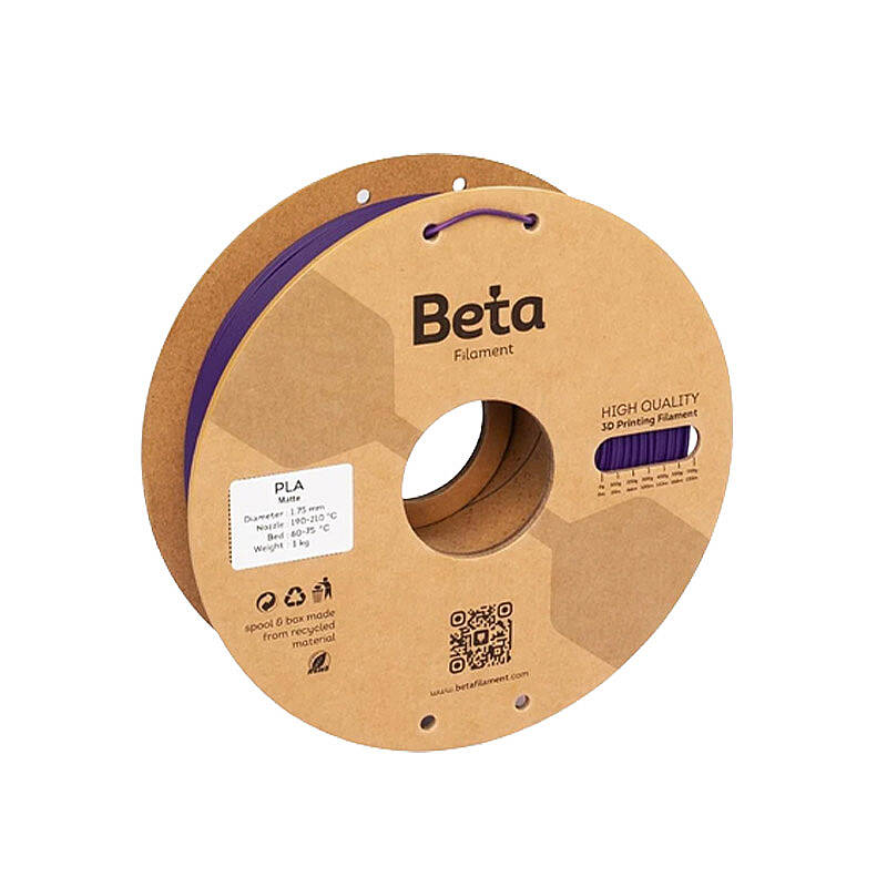 Beta PLA Matte Filament Grape Purple 1.75mm 1000gr - 1