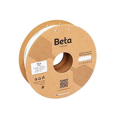 Beta PLA Matte Filament White 1.75mm 1000gr