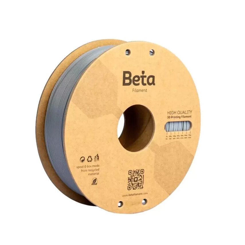 Beta PLA Plus Filament Gri 1.75mm 1000gr - Beta