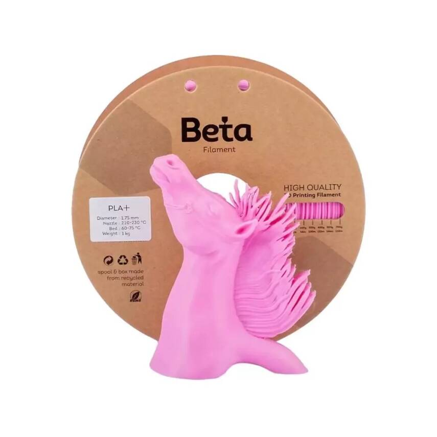 Beta PLA Plus Filament Gül Pembe 1.75mm 1000gr - 2