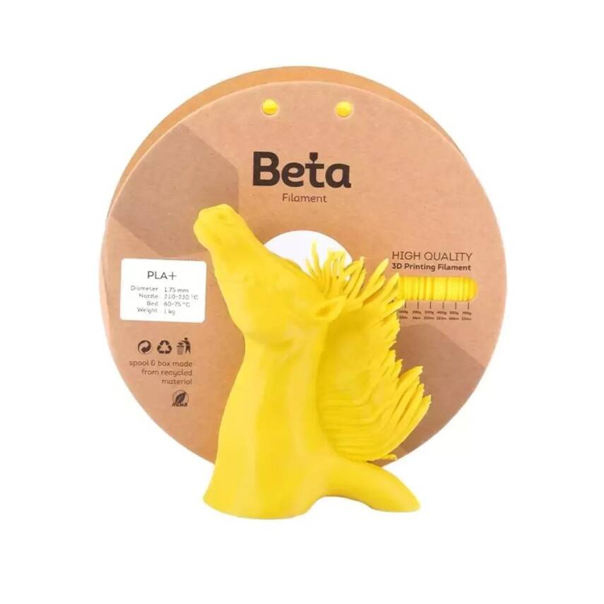 Beta PLA Plus Filament Sarı 1.75mm 1000gr - 2