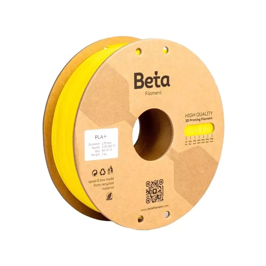 Beta PLA Plus Filament Sarı 1.75mm 1000gr - 1