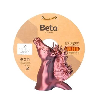 Beta PLA Silk Kırmızı-Altın-Siyah Filament 1.75mm 1000gr - 1 data-big=