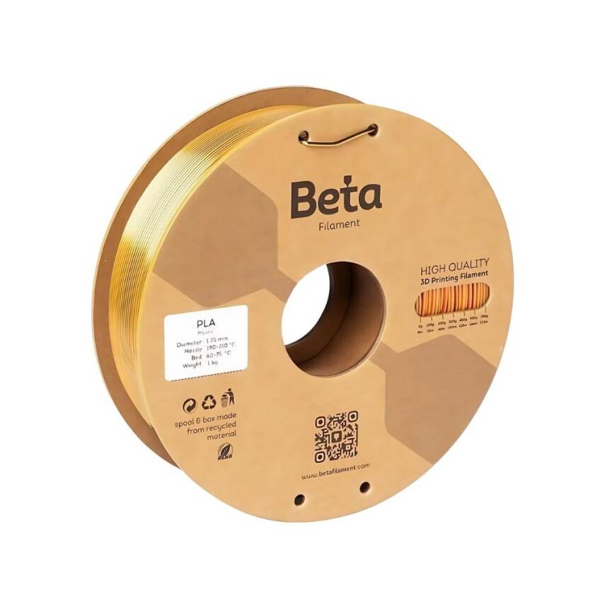 Beta PLA Silk Kırmızı-Altın-Siyah Filament 1.75mm 1000gr - 2