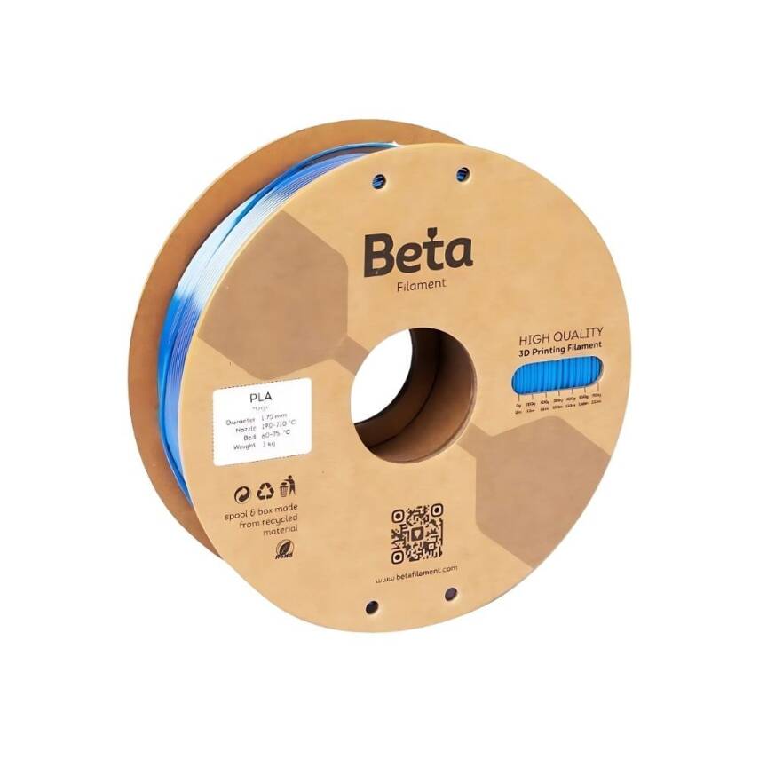 Beta PLA Silk Mavi-Turuncu Filament 1.75mm 1000gr - 2