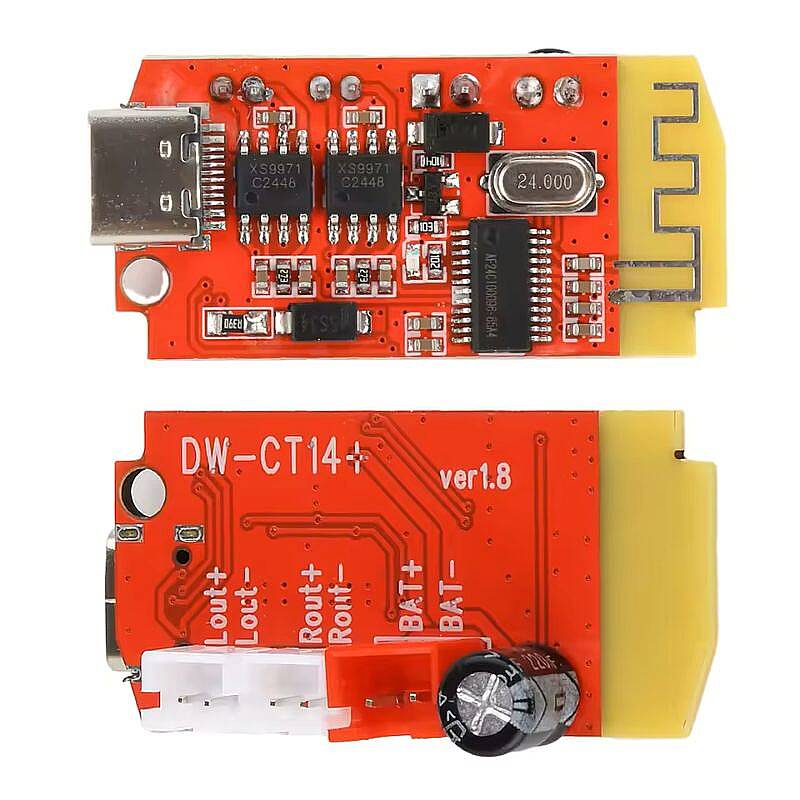 Şarj Edilebilir Bluetooth Amfi Devresi 2x5W - CT14 - 4