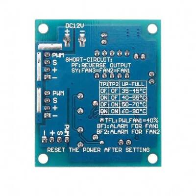 CPU Fan Hız Kontrol Modülü - Yüksek Sıcaklık Alarmı - 4 data-big=