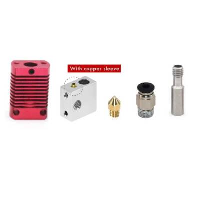 CR10 / MK8 J Head Hotend - Ender 3 - Kırmızı - Robolink (1)