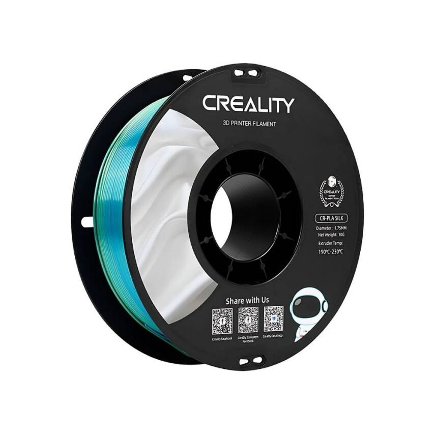 Creality CR-PLA Silk Mavi-Yeşil Filament 1.75mm 1000gr - 1
