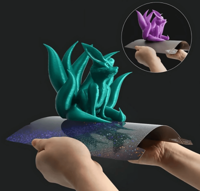 Creality K1 / Ender 3 V3 Serisi Uyumlu Çift Taraflı PEI-PEY Star Yay Çeliği Tabla - 3 data-big=