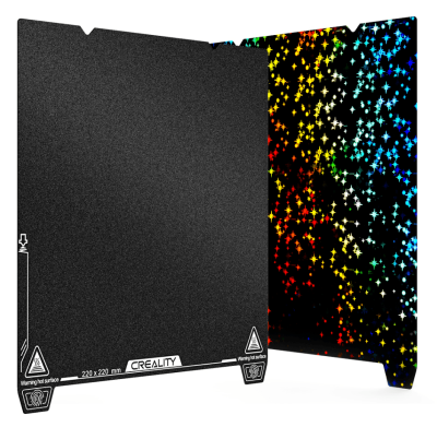 Creality K1 / Ender 3 V3 Serisi Uyumlu Çift Taraflı PEI-PET Star Yay Çeliği Tabla - 1 data-big=