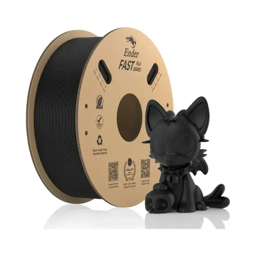 Creality Ender Fast PLA Siyah Filament 1.75mm 1000gr - 1