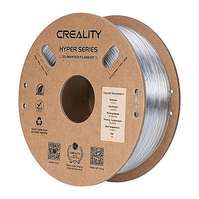 Creality Hyper PC Transparan Filament 1.75mm 1000gr - Yüksek Isı ve Darbe Dayanımlı - 3