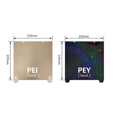 Creality K1 / Ender 3 V3 Serisi Uyumlu Çift Taraflı PEI-PEY Yay Çeliği - 4 data-big=