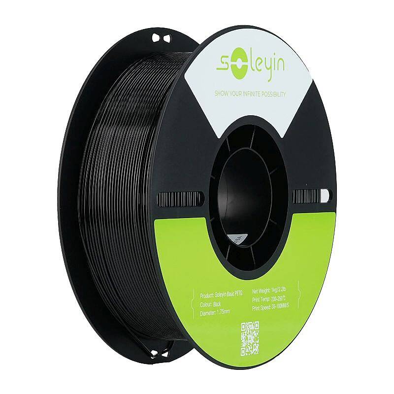 Creality Soleyin Basic PETG Black Filament 1.75mm 1000gr - 1