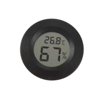Dijital Isı ve Nem Ölçer - Siyah - Robolink