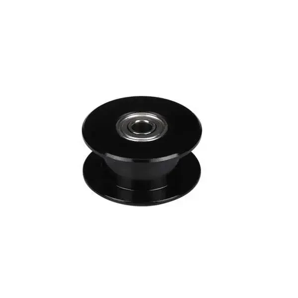 Dişsiz GT2 6mm Rulmanlı Kasnak - 4mm Şaft Çapı - Siyah - 1