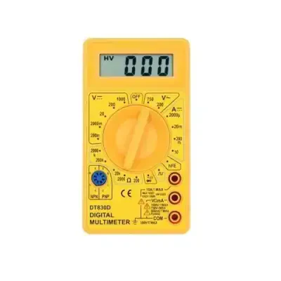 DT-830D Dijital Multimetre - Sarı - 1 data-big=