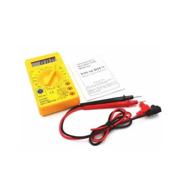 DT-830D Dijital Multimetre - Sarı - 3