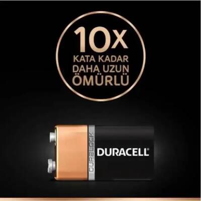 Duracell Alkalin 9 Volt Pil - 3 data-big=