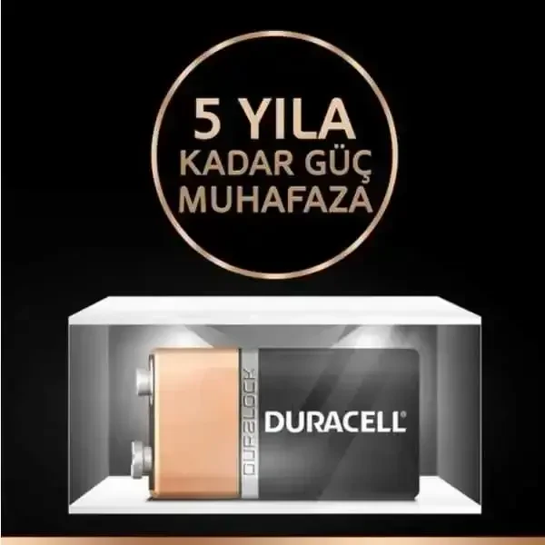 Duracell Alkalin 9 Volt Pil - 5
