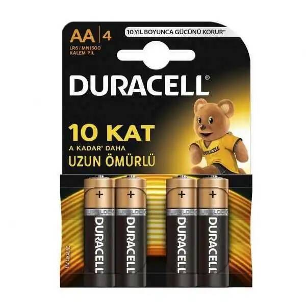 Duracell Alkaline AA Kalem Pil 1.5 V-MN1500-4 Adet - 1