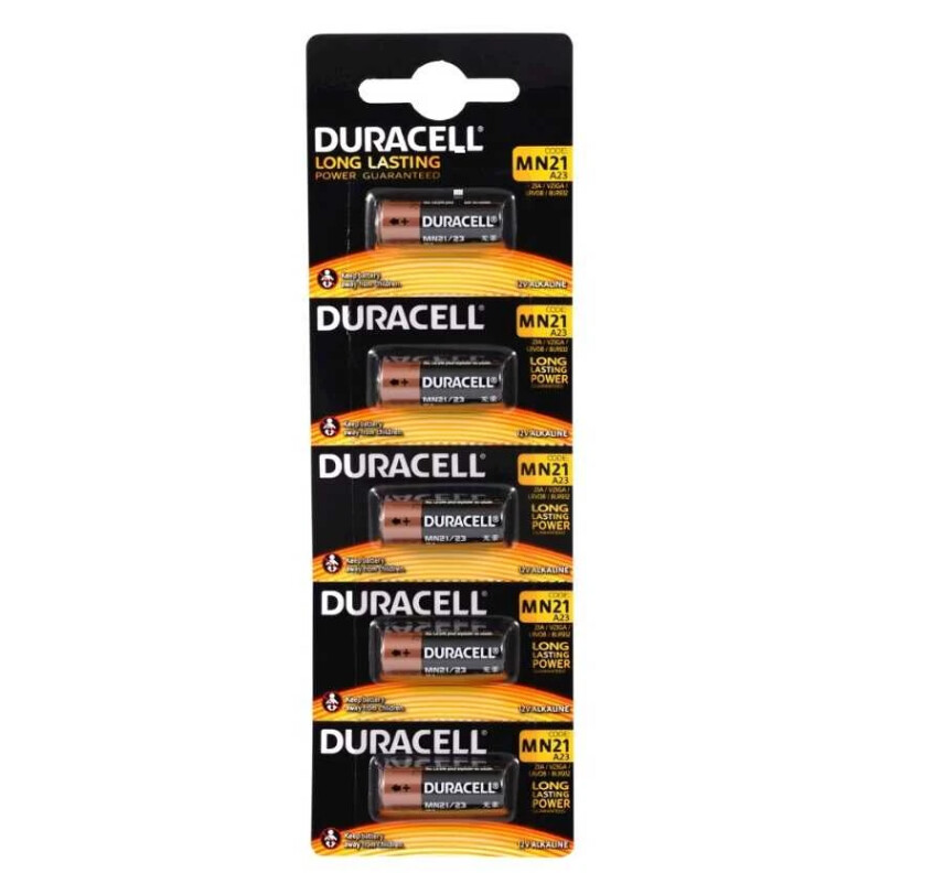 Duracell MN21, A23, 23A 12V Kumanda Pili 5'li - 1