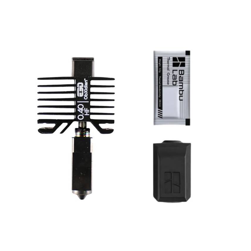 E3D High Flow ObXidian HotEnd ve Nozul - Bambu Lab X1/P1 Serisi Uyumlu - 0.4mm - 1