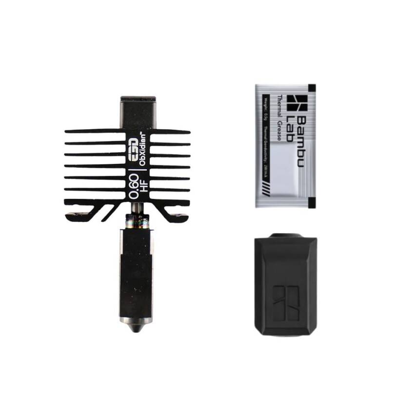 E3D High Flow ObXidian HotEnd ve Nozul - Bambu Lab X1/P1 Serisi Uyumlu - 0.6mm - 1