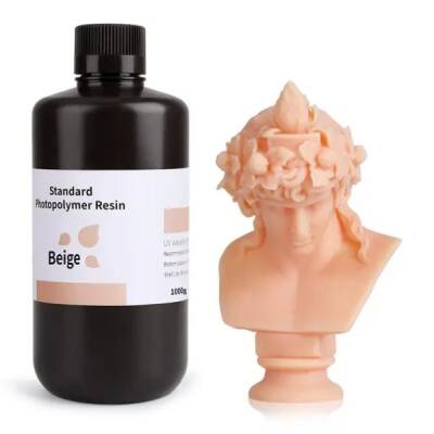 ELEGOO 3D Yazıcı Standart Reçine - Bej - 1Kg 