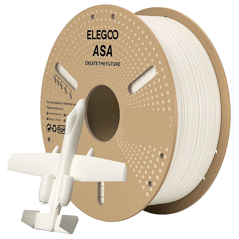 ELEGOO ASA Filament White 1.75mm 1000gr - 1