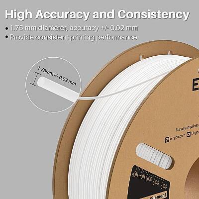 ELEGOO ASA Filament White 1.75mm 1000gr - ELEGOO (1)