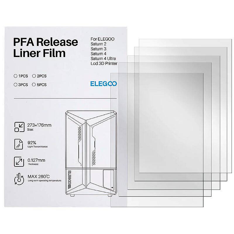 ELEGOO PFA Film 5 Adet- Saturn 4/4 Ultra - 1