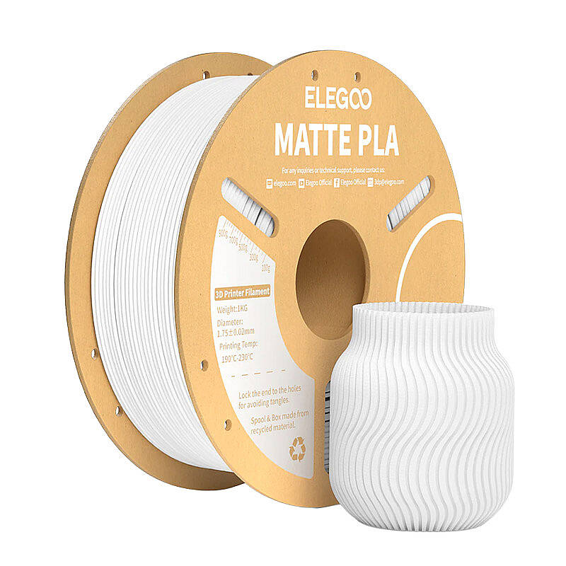 ELEGOO PLA Matte Beyaz Filament 1.75mm 1000gr - 1