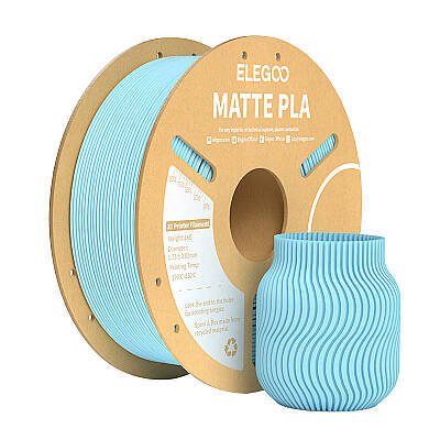 ELEGOO PLA Matte Buz Mavi Filament 1.75mm 1000gr 