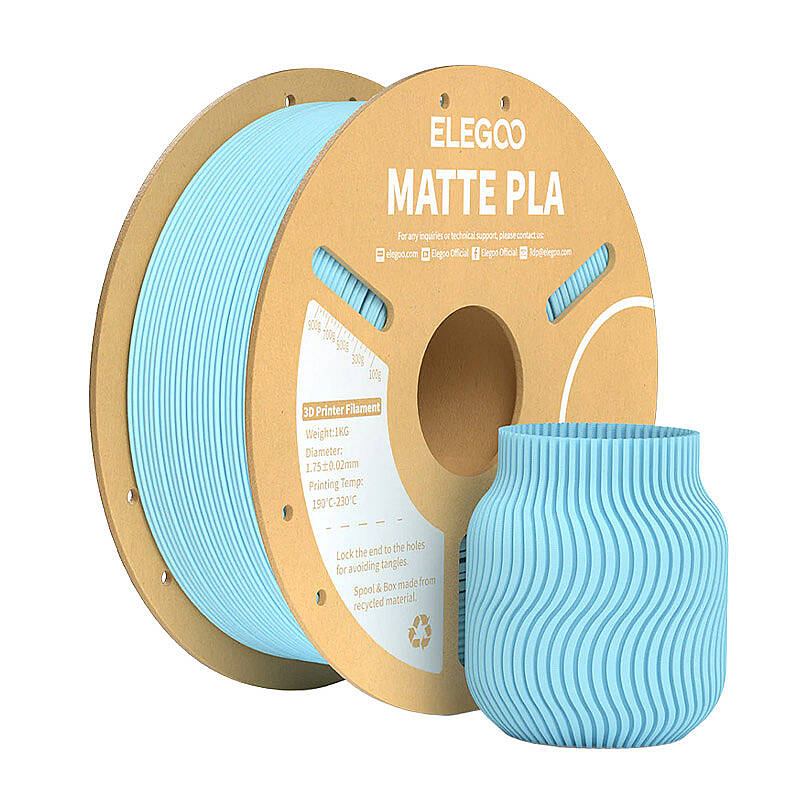 ELEGOO PLA Matte Buz Mavi Filament 1.75mm 1000gr - 1