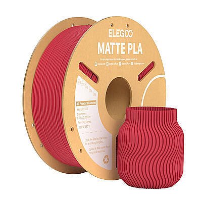 ELEGOO PLA Matte Kırmızı Filament 1.75mm 1000gr 