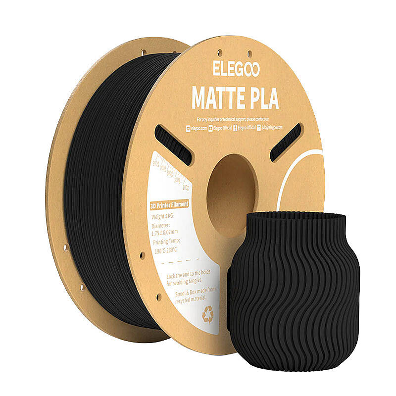 ELEGOO PLA Matte Siyah Filament 1.75mm 1000gr - 1