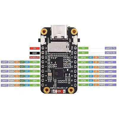 ESP32-C6 1.47 İnch LCD Ekranlı Geliştirme Kartı – Wi-Fi 6 & Bluetooth - 4 data-big=