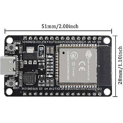 ESP32-WROOM CP2102 Wifi ve Bluetooth Modülü - Type C - Robolink (1)