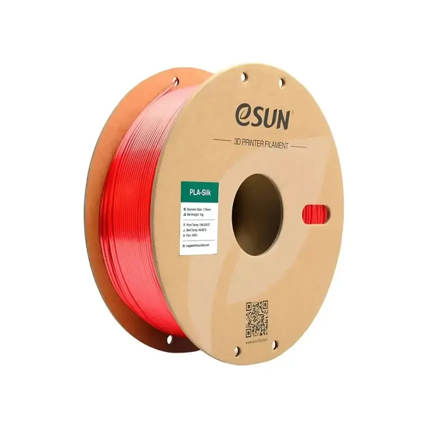 Esun ePLA-Silk Filament Kırmızı 1.75mm 1000gr - Esun