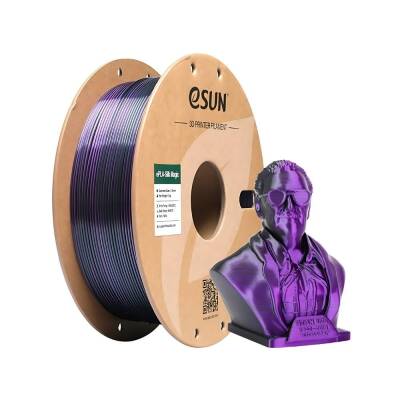 Esun ePLA-Silk Magic Filament Siyah-Mor 1.75mm 1000gr - 1 data-big=