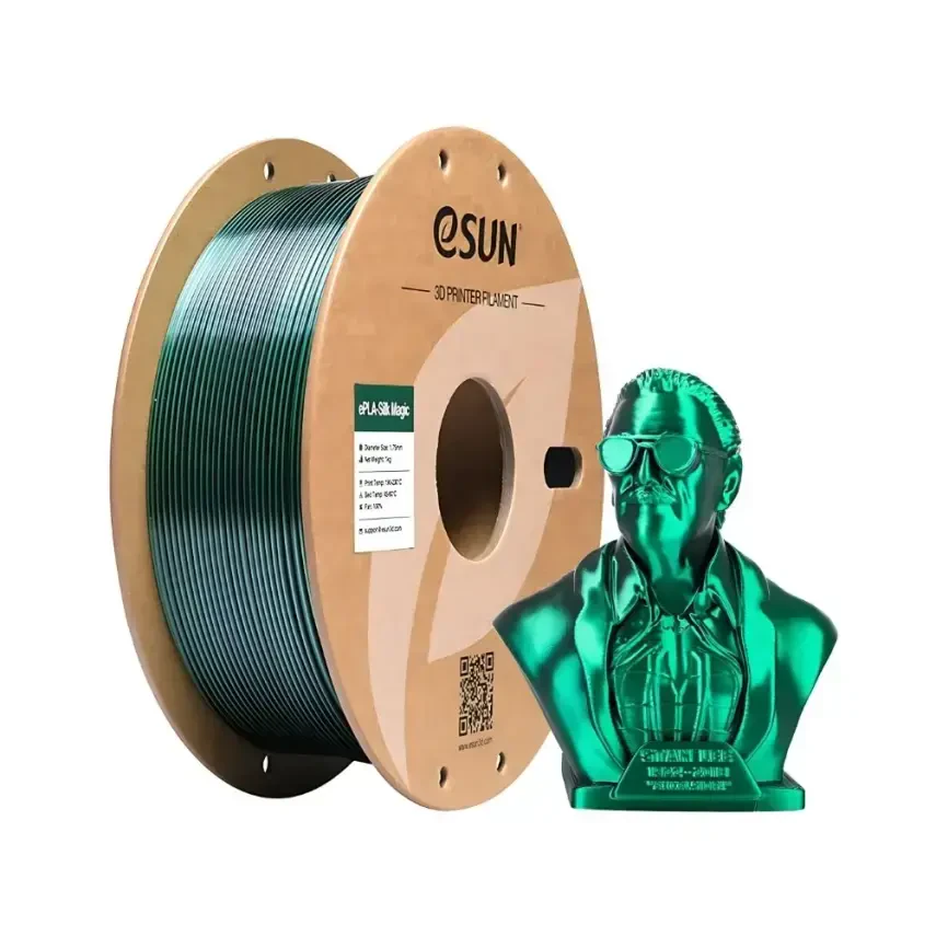 Esun ePLA-Silk Magic Filament Siyah-Yeşil 1.75mm 1000gr - Esun