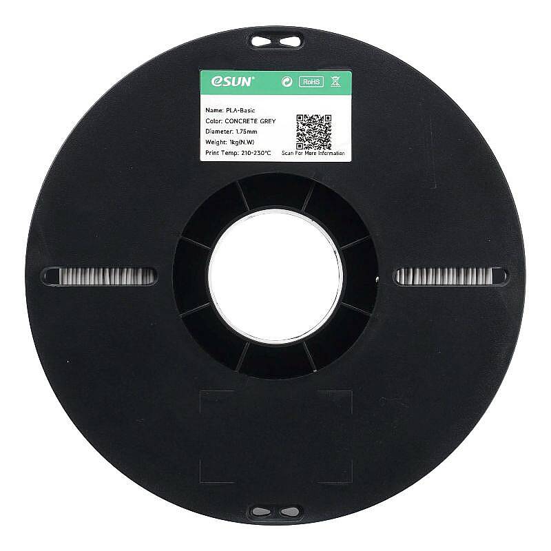 Esun PLA Basic Filament Concrete Grey 1.75mm 1000gr - 4
