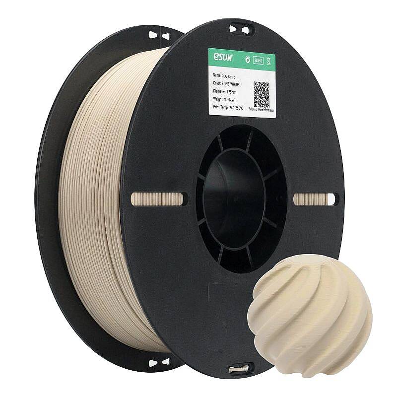 Esun PLA Basic Filament Bone White 1.75mm 1000gr - 1