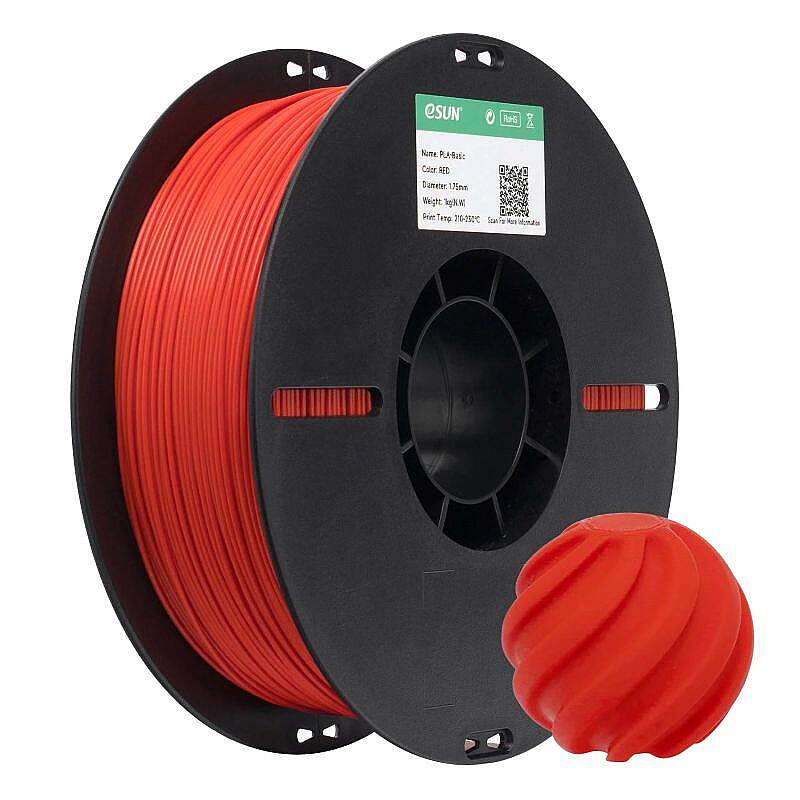 Esun PLA Basic Filament Red 1.75mm 1000gr - 1