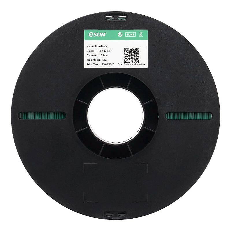 Esun PLA Basic Filament Holly Green 1.75mm 1000gr - 4