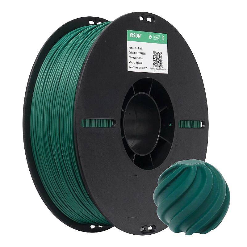Esun PLA Basic Filament Holly Green 1.75mm 1000gr - 1
