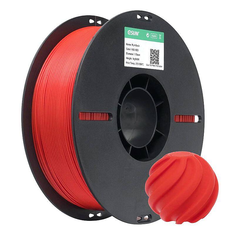 Esun PLA Basic Filament RGB Red 1.75mm 1000gr - 1