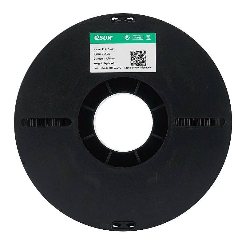 Esun PLA Basic Filament Black 1.75mm 1000gr - 4